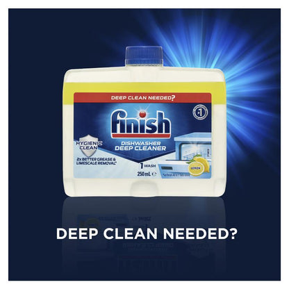 Finish Dishwasher Cleaner Lemon 250mL - Powerful Deep Clean