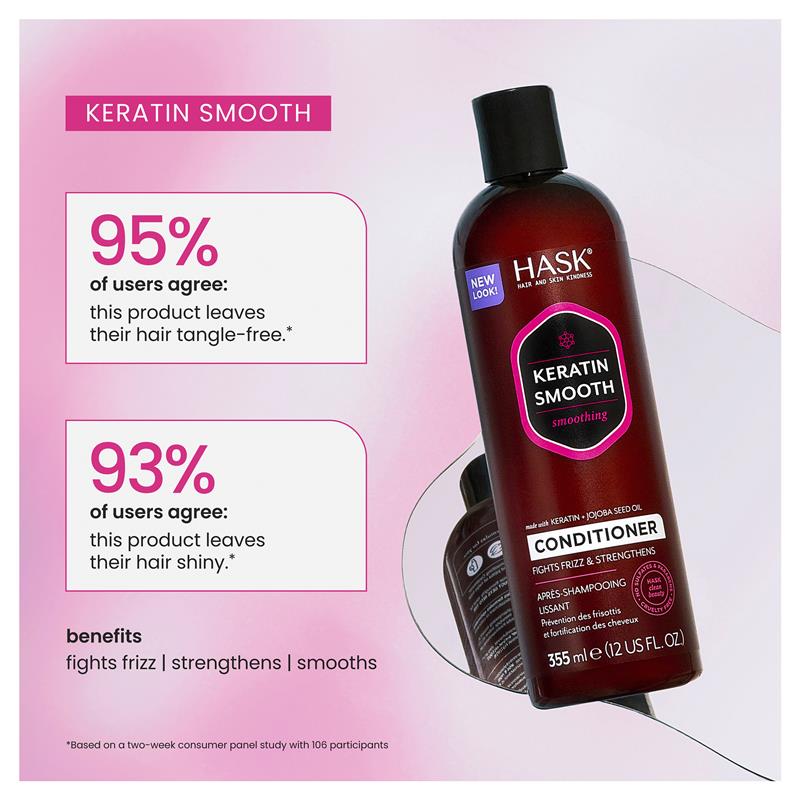 Hask Keratin Protein Smoothing Conditioner 355ml