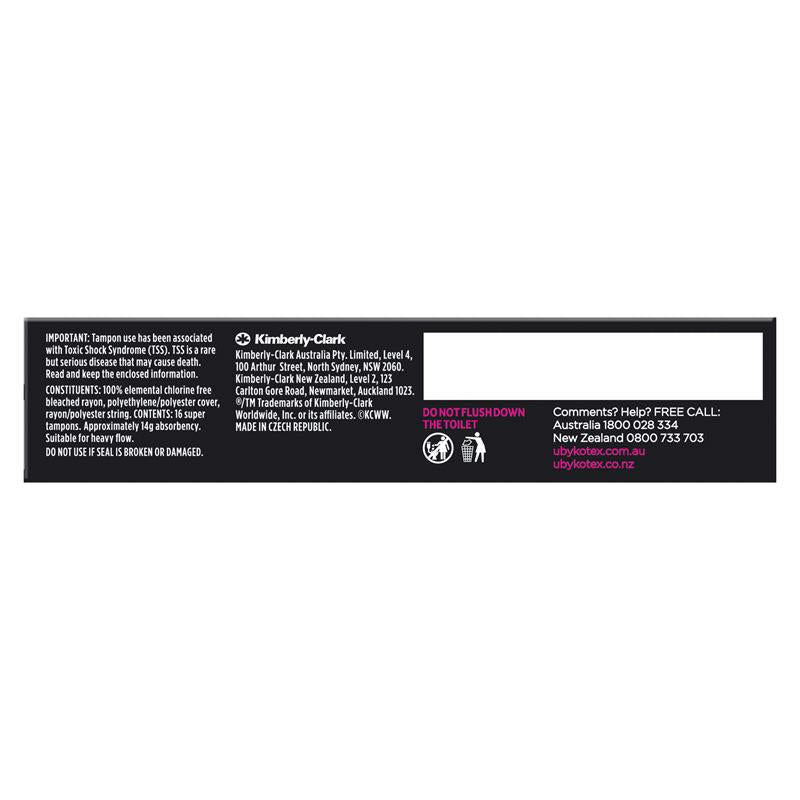 U By Kotex Sport Tampons Super 16 Pack