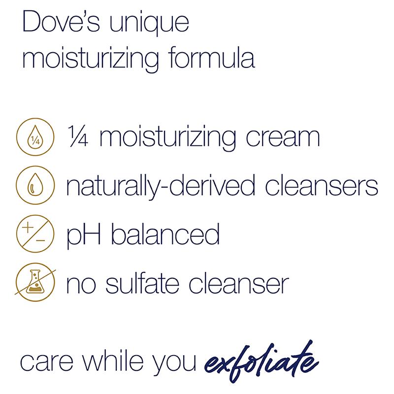 Dove Exfoliating Body Polish with Colloidal Oatmeal and Calendula Oil 298g - Gentle Skin Care