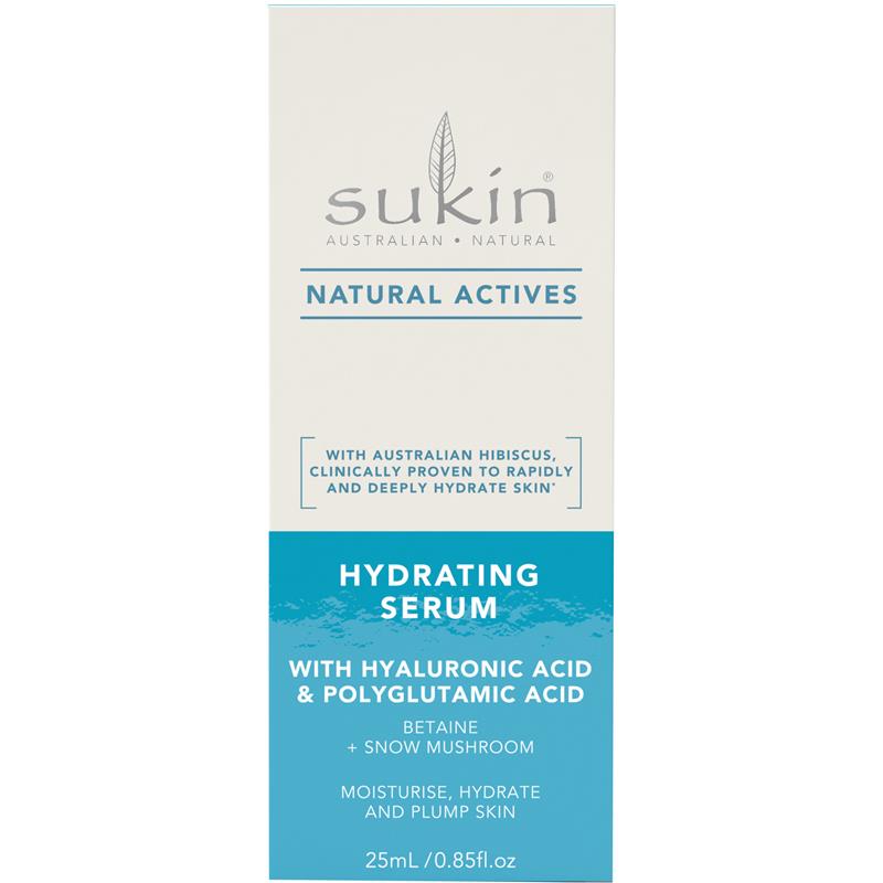 Sukin Natural Actives Hydrating Serum with Hyaluronic Acid 25ml