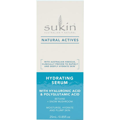 Sukin Natural Actives Hydrating Serum with Hyaluronic Acid 25ml