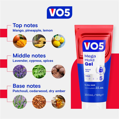 VO5 Mega Hold Gel 200ml