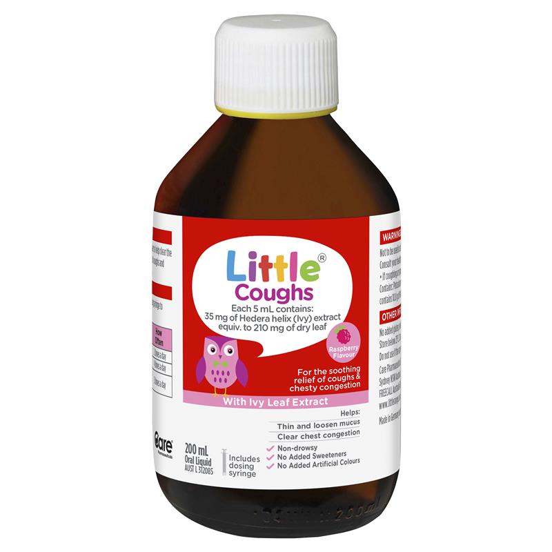 Little Coughs Raspberry - 200ml Soothing Oral Liquid