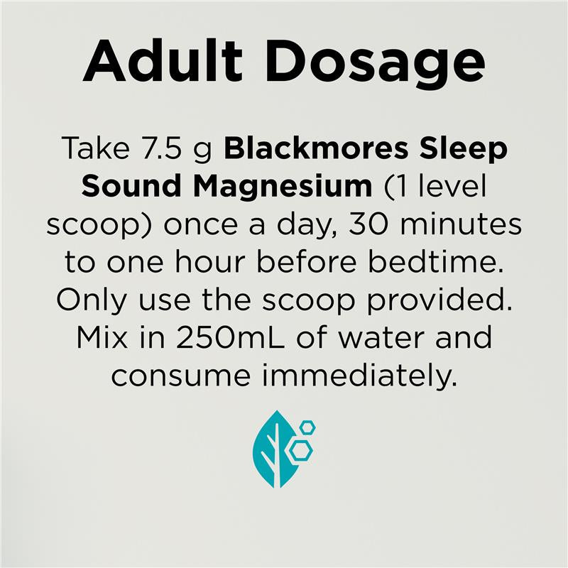 Blackmores Sleep Sound Magnesium Powder 187.5g
