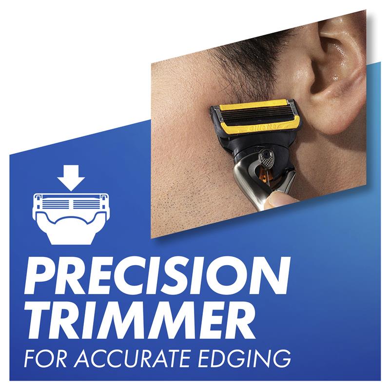 Gillette Fusion ProShield 8 Razor Blade Refills, Precision Trimmer