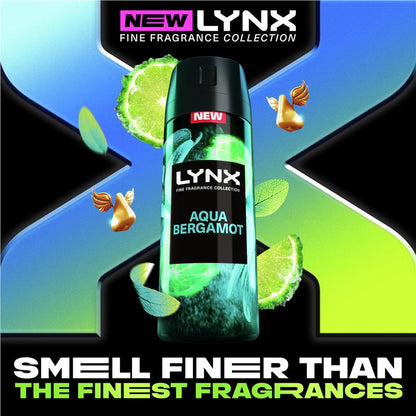 Lynx Fine Fragrance Premium Body Spray Aqua Bergamot 150ml