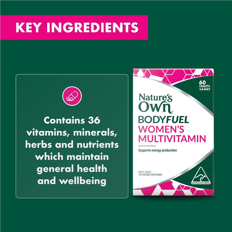 Nature's Own Bodyfuel Women's Multivitamin 60 Tablets
