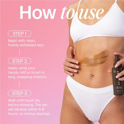 Bali Body Self Tan Tinted Body Serum 180ml - Hydrating & Natural