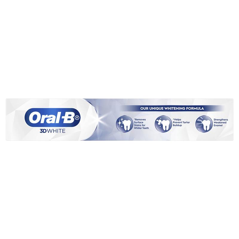 Oral-B 3D White Long Lasting Freshness Whitening Toothpaste - 190g