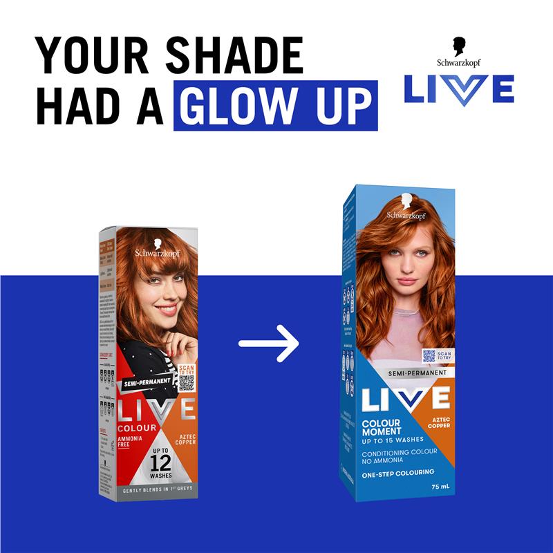Schwarzkopf LIVE Colour Aztec Copper Semi Permanent 75ml