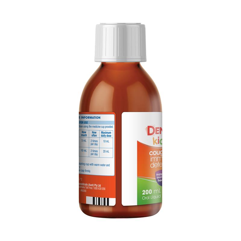 Demazin Kids 2+ Cough + Immune Defence 200ml - Natural Berry Flavor