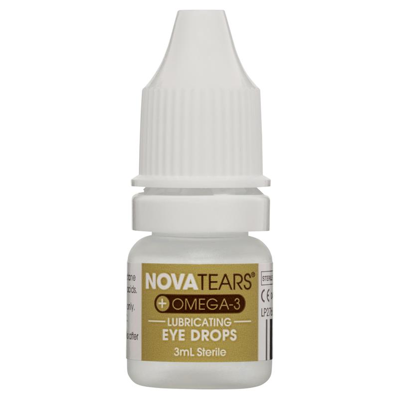 Nova Tears + Omega3 Preservative Free Lubricating Eye Drops 3ml