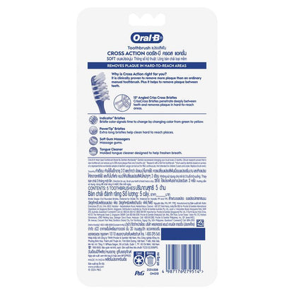 Oral-B Cross Action Toothbrush - 7 Benefits, 5 Pack