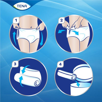 TENA ProSkin Plus Large Incontinence Pants 14 Pants – Leak & Odor Protection
