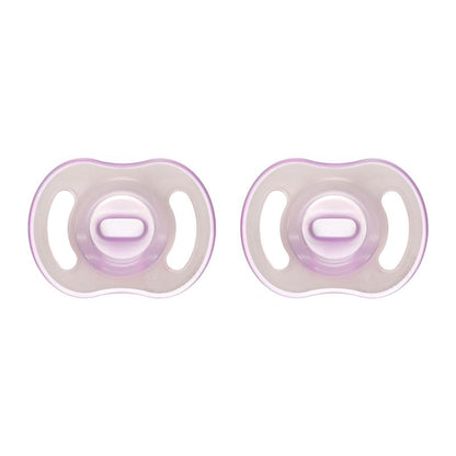 Tommee Tippee Ultralight Soother Night 0-6 Months 2 Pack