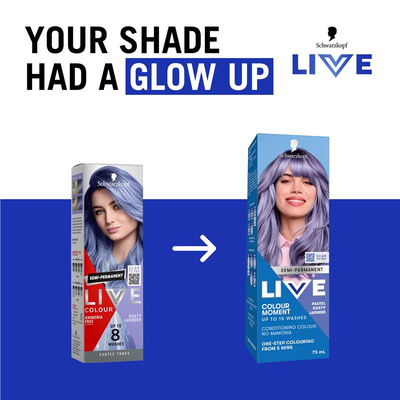 Schwarzkopf Live Colour Pastels Dusty Lavender 75ml