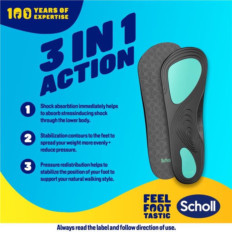 Scholl In Balance Ball of Foot & Arch Orthotic Insole Large