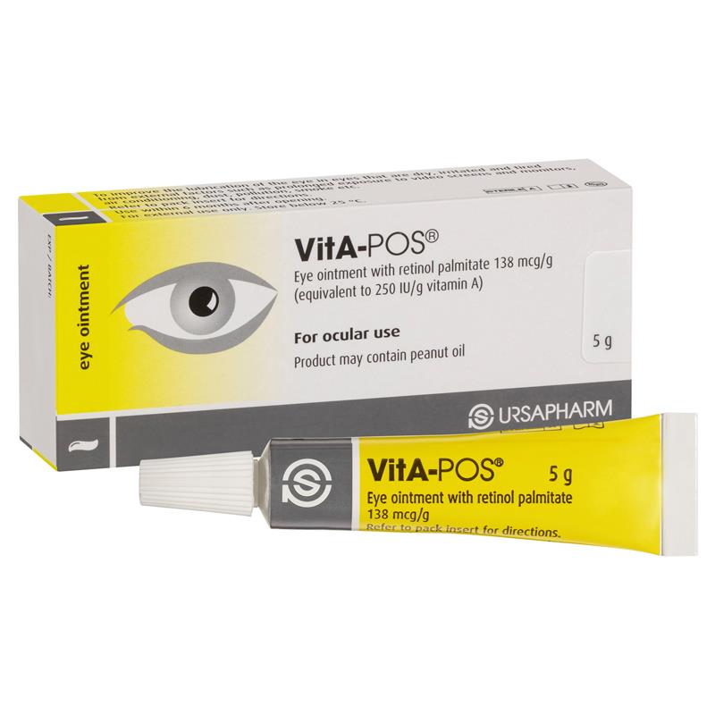 VitA-POS Eye Ointment 5g - Nighttime Relief for Dry Eyes