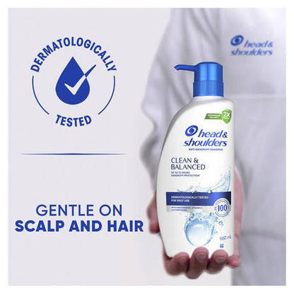 Head & Shoulders Clean & Balanced Shampoo 660ml