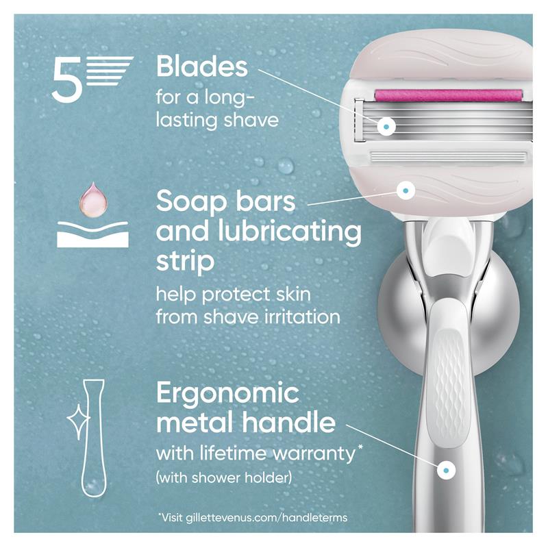 Gillette Venus Comfort Glide Sugarberry Blade Refills 4 Pack