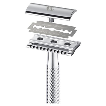 King C Gillette Double Edge Safety Razor + 5 Razor Blades
