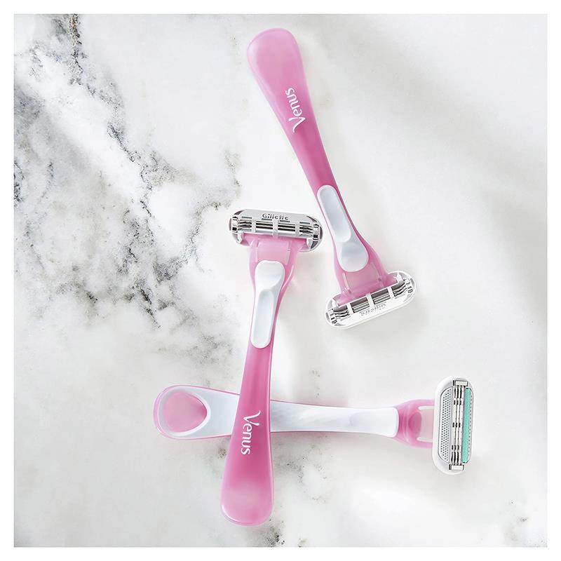 Gillette Venus Sensitive Disposable Razors 3-Pack – 3 Blades, Lubrastrip