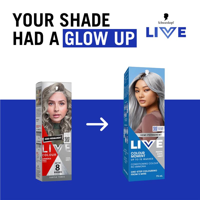 Schwarzkopf Live Colour Pastels Cool Grey 75ml