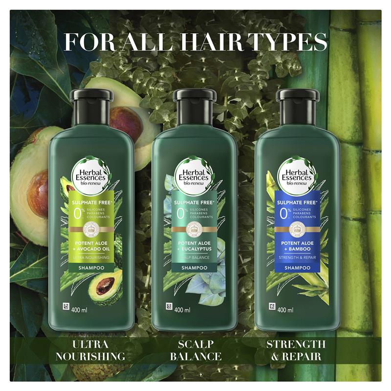 Herbal Essences Bio Renew Potent Aloe & Eucalyptus Strength & Moisture Conditioner 400ml