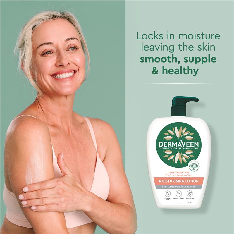 DermaVeen Daily Nourish Soap Free Wash 1L