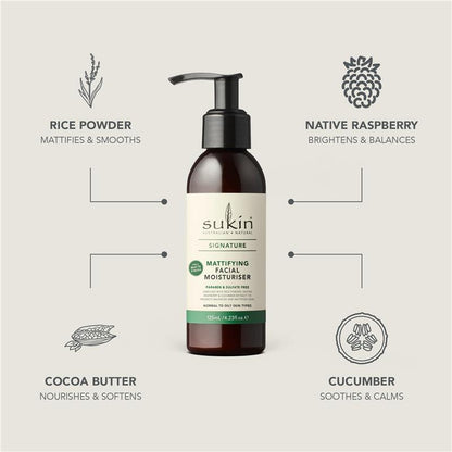 Sukin Signature Mattifying Facial Moisturiser 125ml
