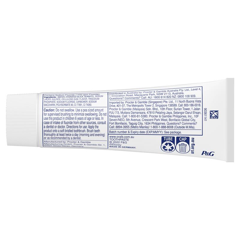 Oral-B Frozen 6+ Junior Toothpaste 92g