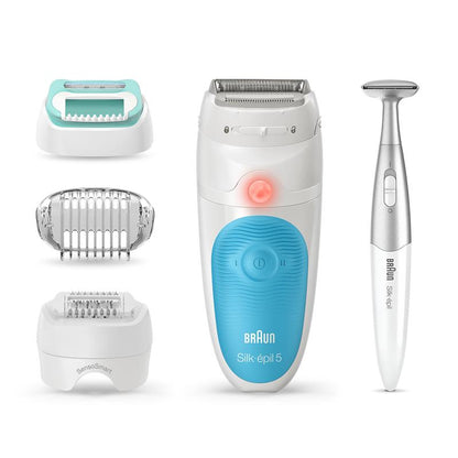 Braun Silk-Epi 5 SES5-810 Wet/Dry Epilator - White/Blue
