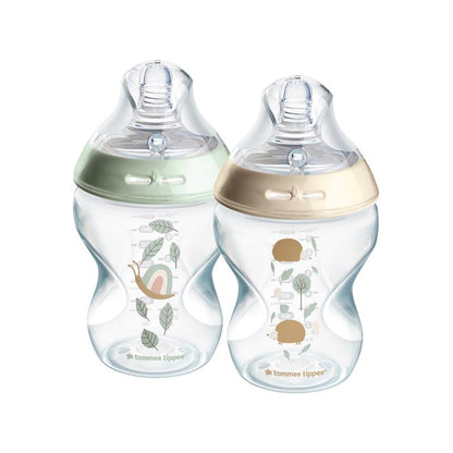 Tommee Tippee Natural Start 260ml PP Decorated Bottles 2 Pack
