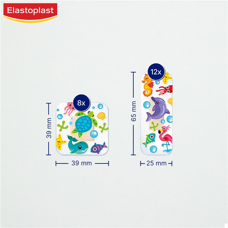 Elastoplast Kids Waterproof Strips - 20 Pack