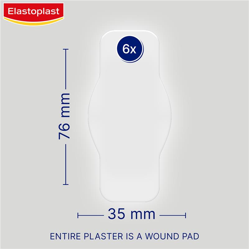 Elastoplast Second Skin Protection Strips - 3.6cm x 7.3cm (6 Pack)