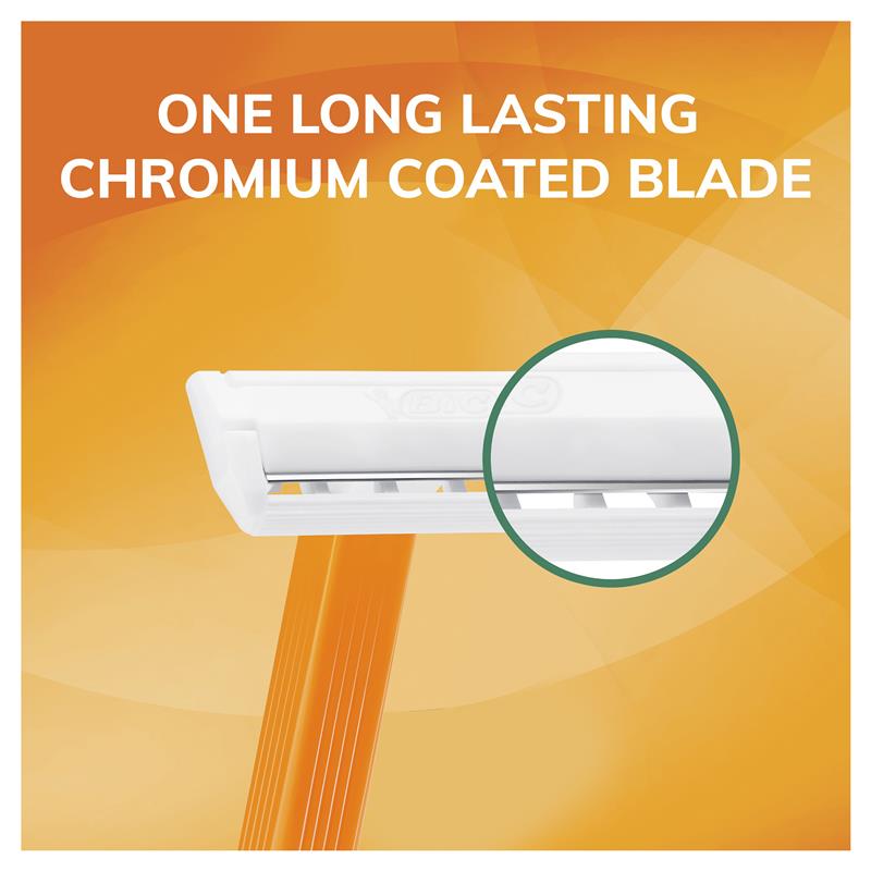 BIC 1 Sensitive Men's Disposable Razor - Single Blade, 10 Razor