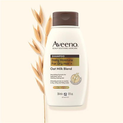 Aveeno Oat Milk Blend Moisturising Shampoo for Dry & Damaged Hair 354mL