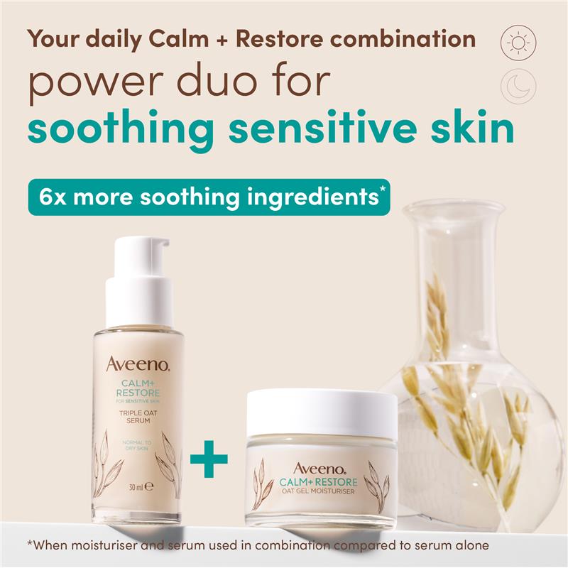 Aveeno Face Calm and Restore Nourishing Oat Cleanser - 200ml