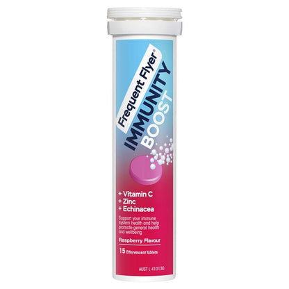 Frequent Flyer Immunity Boost Raspberry 15 Effervescent Tablets