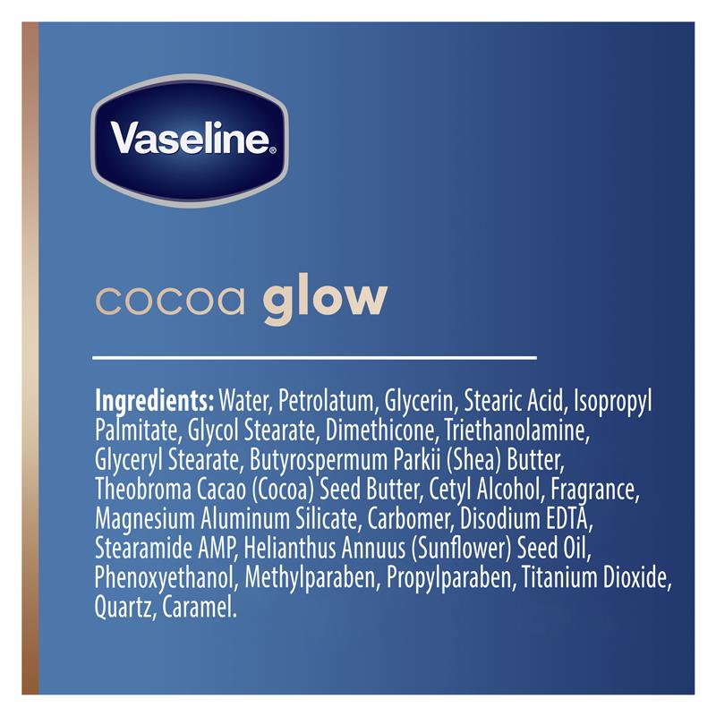Vaseline Intensive Care Body Lotion Cocoa Glow 225ml - Rich Moisture for Radiant Skin