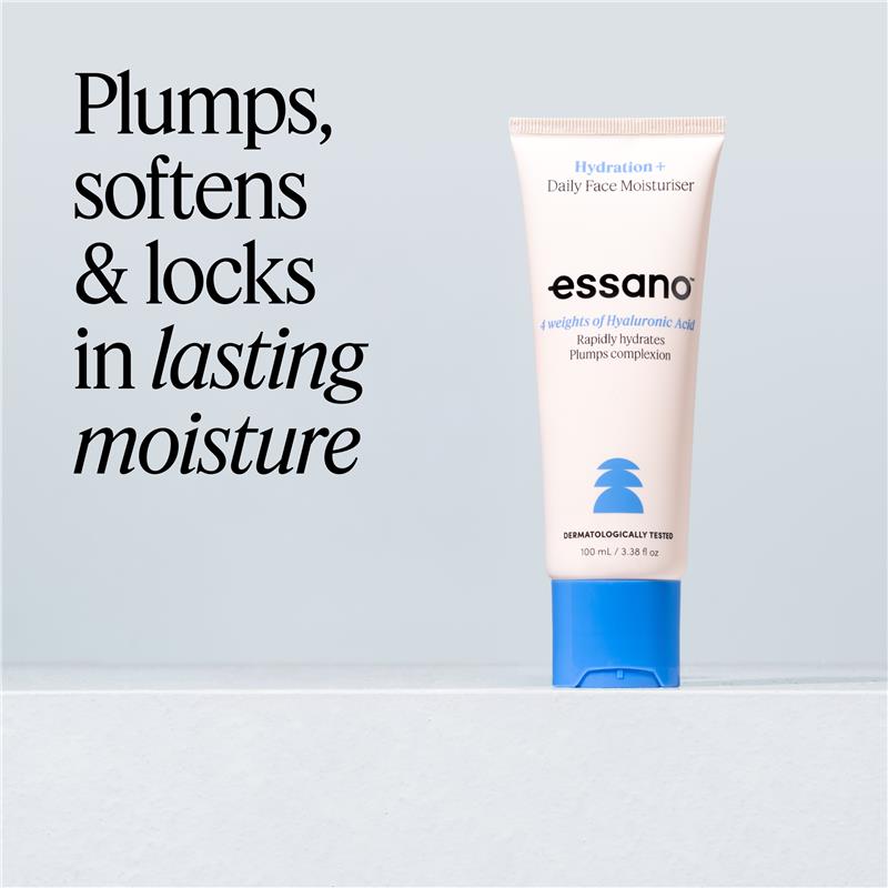 Essano Hydration Daily Facial Moisturiser with Rosehip and Hyaluronic Acid Tube 100ml