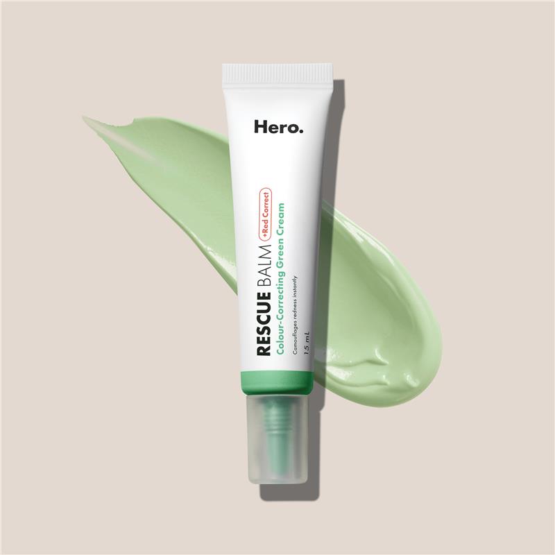 Hero Mighty Rescue Balm Red Correct - 15ml for Redness Correction