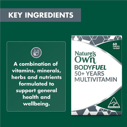Nature's Own Bodyfuel 50+ Multivitamin 60 Tablets