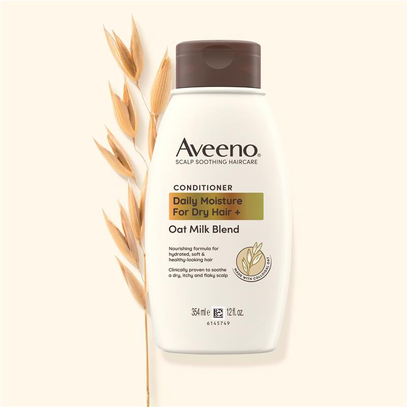 Aveeno Oat Milk Blend Moisturising Conditioner for Dry & Damaged Hair 354mL