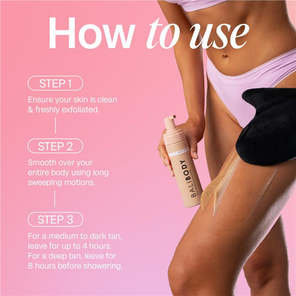 Bali Body Self Tanning Mousse 200ml - Natural Looking Tan
