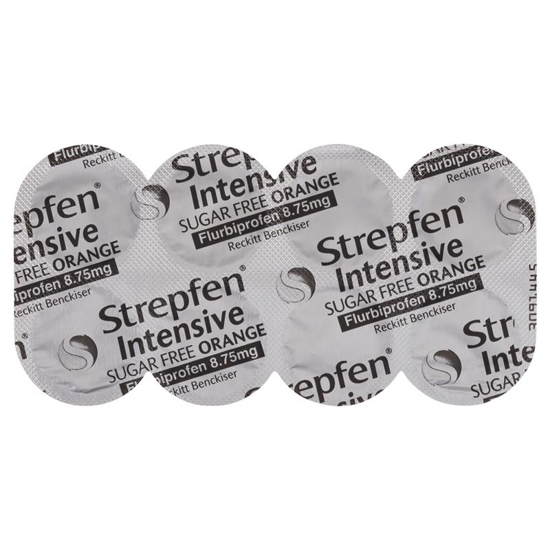 Strepfen Intensive Sugar Free Orange 16 Lozenges