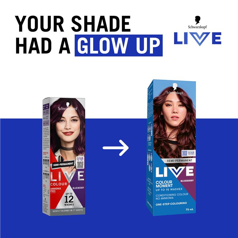 Schwarzkopf LIVE Colour Blueberry Semi Permanent 75ml