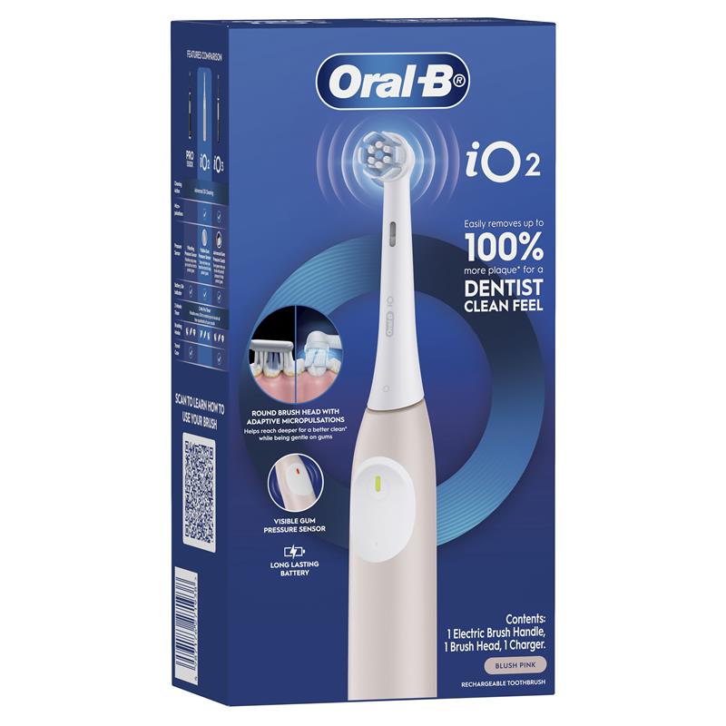 Oral-B iO Series 2 Electric Toothbrush - Blush Pink