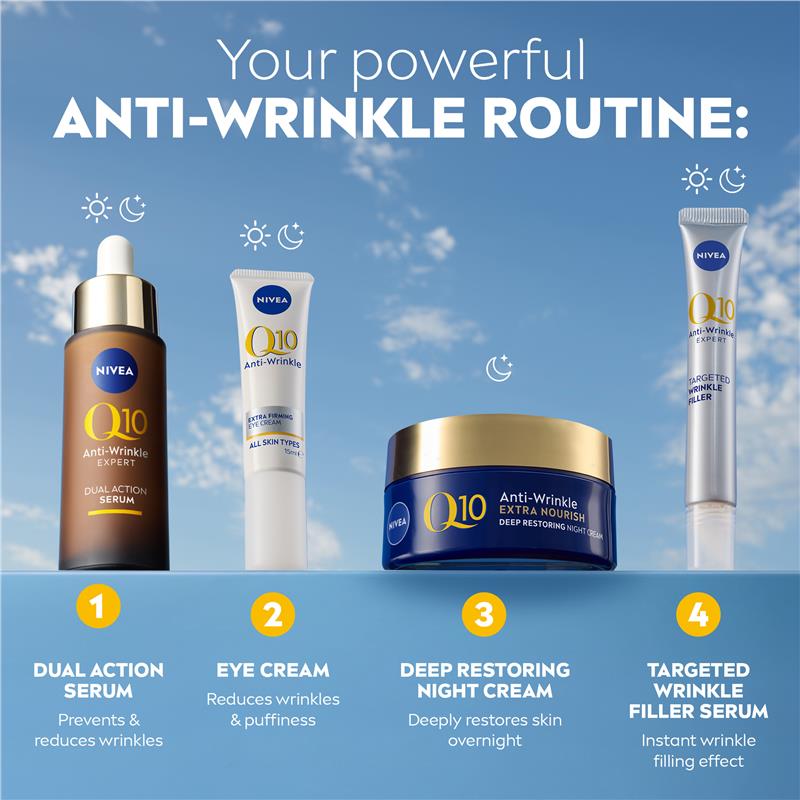 NIVEA Q10 Anti-Wrinkle Extra Nourish Deep Restoring Night Cream 50ml